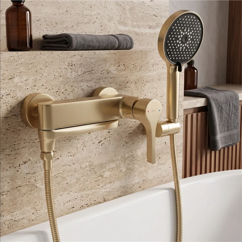 Wannenarmatur Maxim Premium – Gold Matt