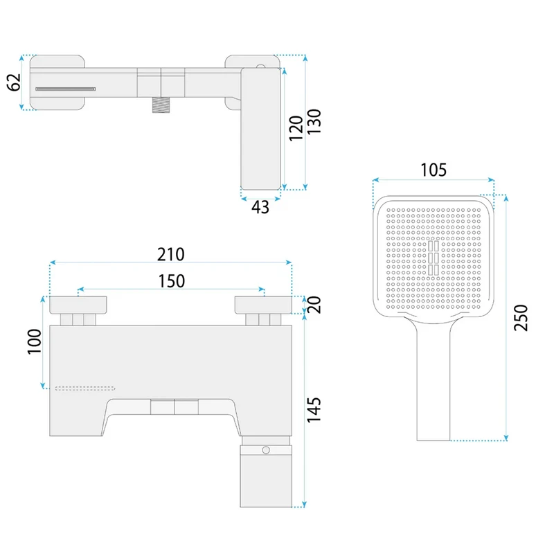 Wannenarmatur Joe Premium – Titan