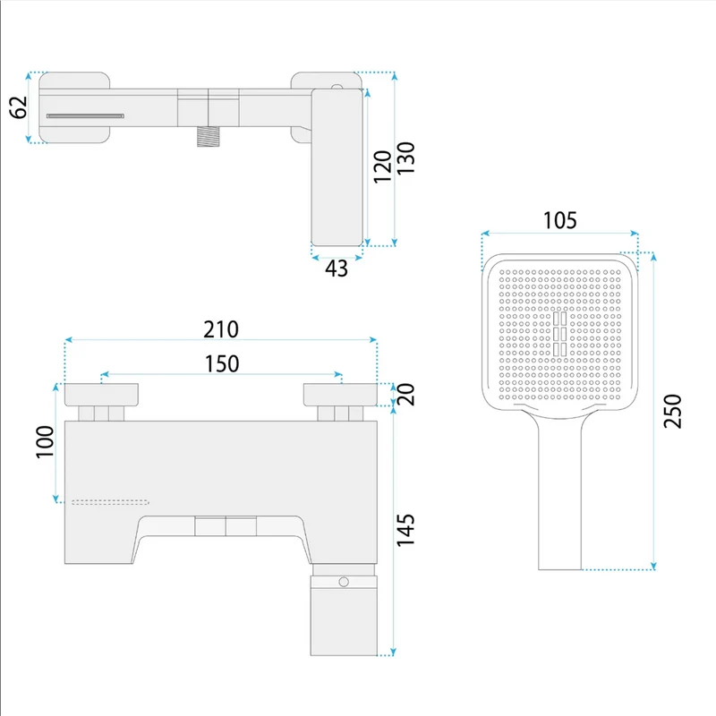Wannenarmatur Joe Premium – Kupfer Matt