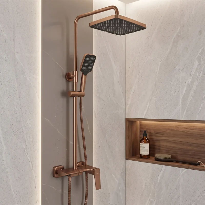 Duschgarnitur Joe Premium – Kupfer Matt