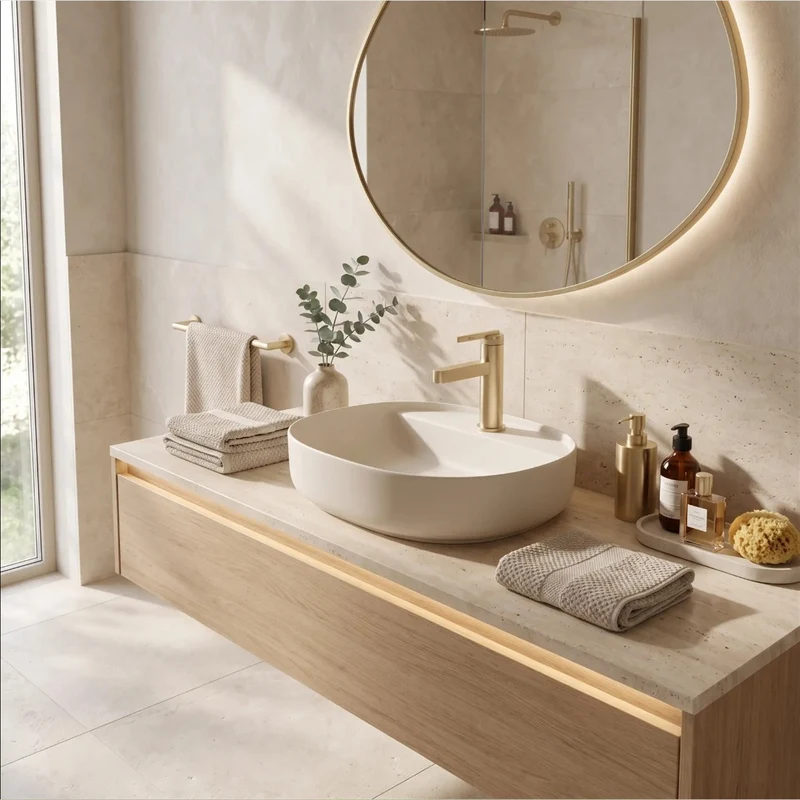 Waschtischarmatur Grace – Gold Matt Low