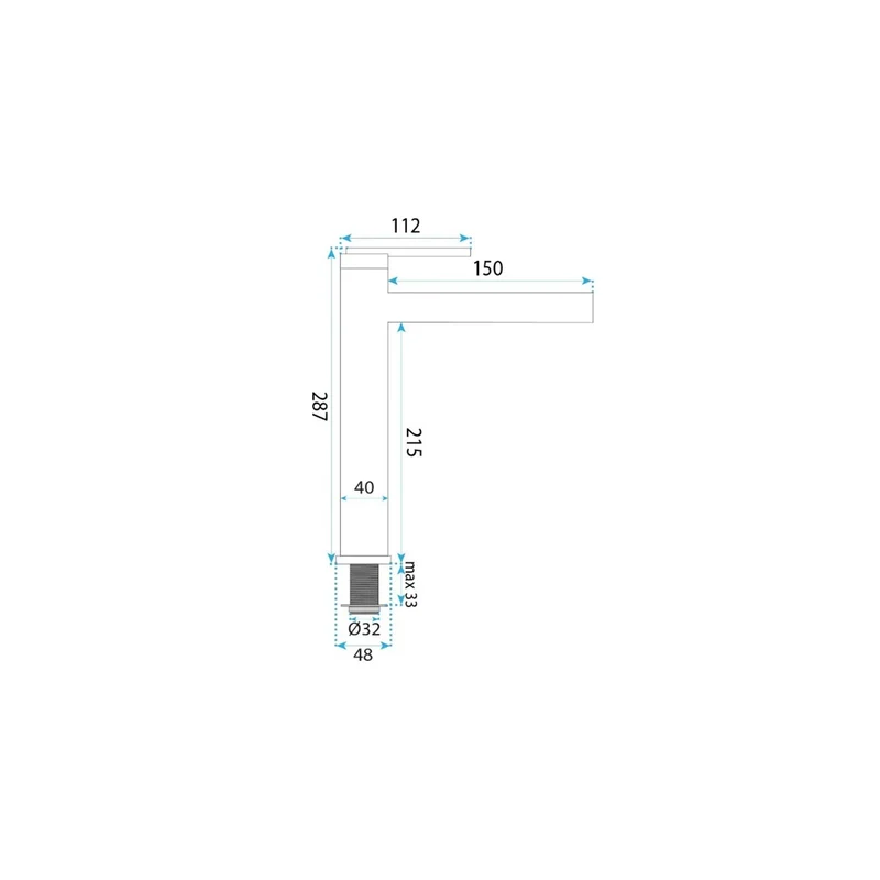 Waschtischarmatur Grace – Kupfer Matt High