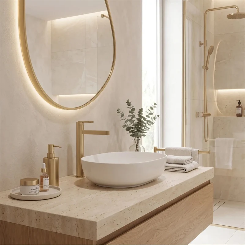Waschtischarmatur Grace – Gold Matt High
