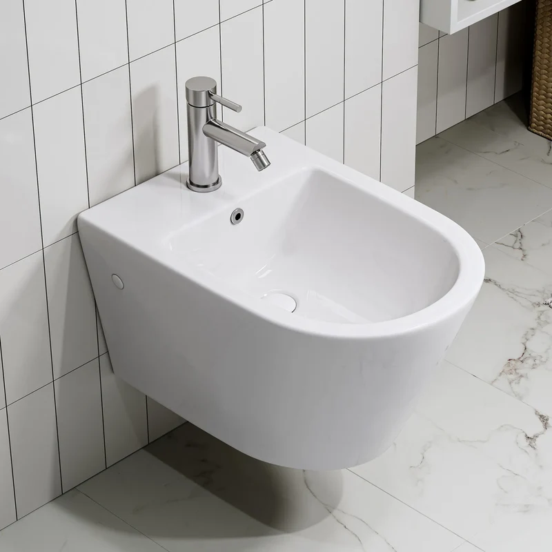 HOROW UB01R Wand-Bidet aus Keramik
