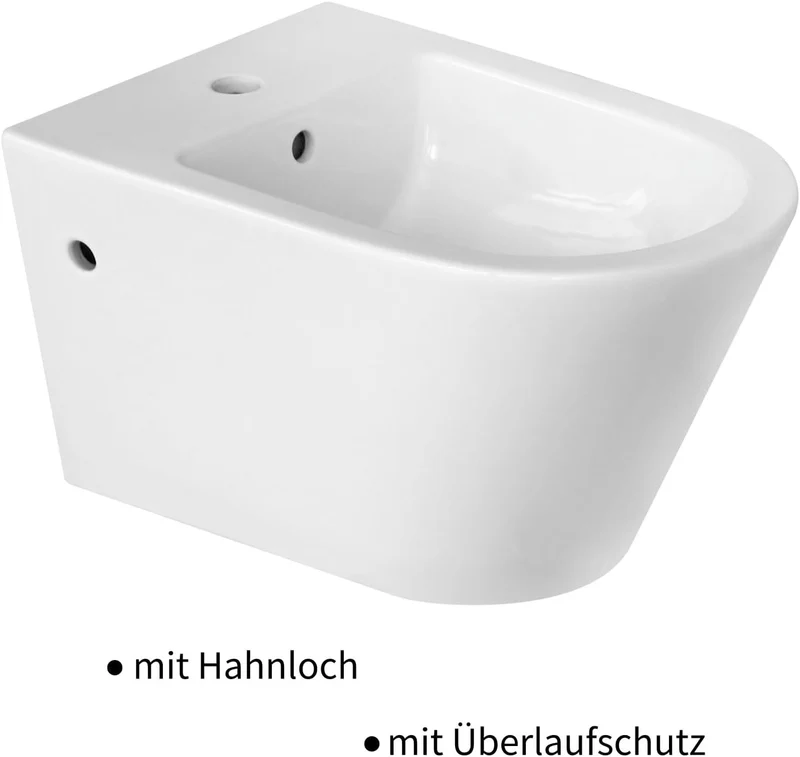 HOROW UB01R Wand-Bidet aus Keramik