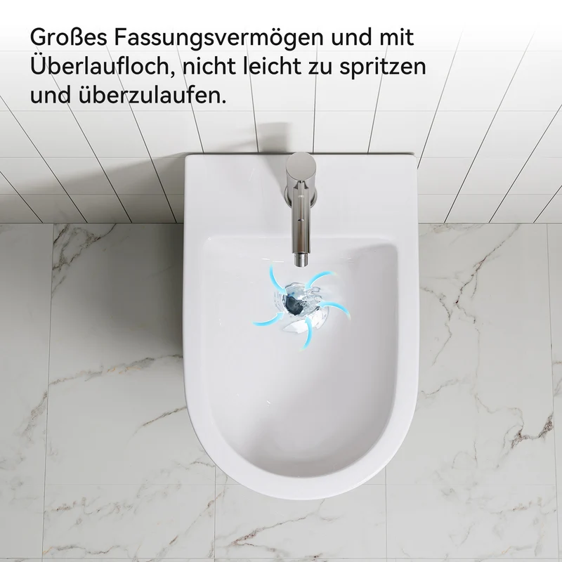 HOROW UB01R Wand-Bidet aus Keramik