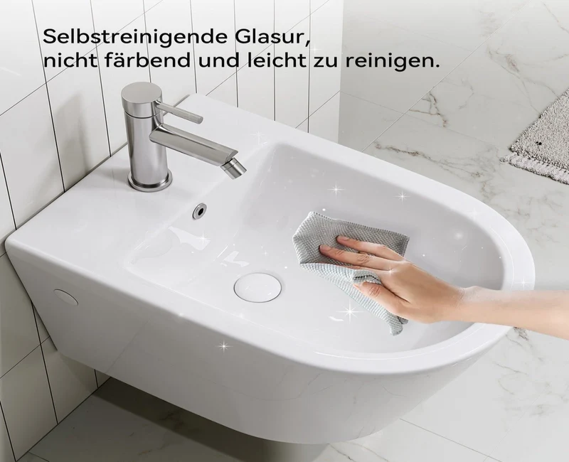 HOROW UB01R Wand-Bidet aus Keramik