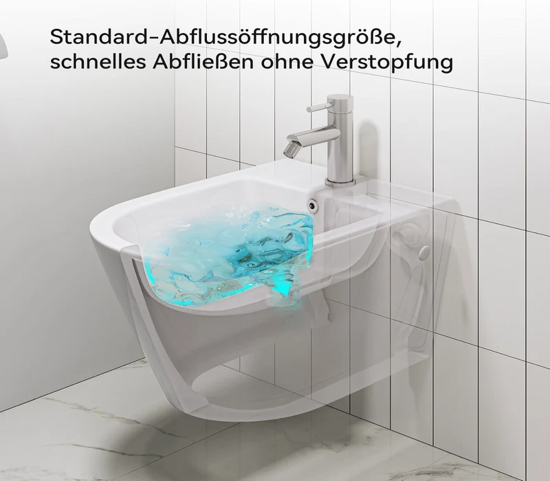 HOROW UB01R Wand-Bidet aus Keramik