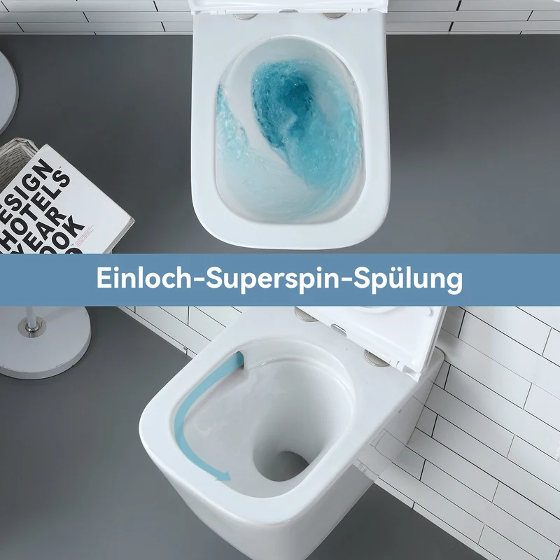 HOROW UG07S Spülrandloses Wand-WC