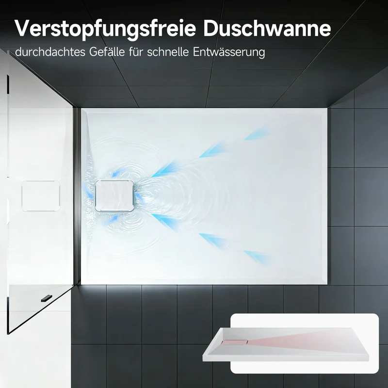 HOROW D10080W – Modernes Duschtassen-Design für jedes Badezimmer