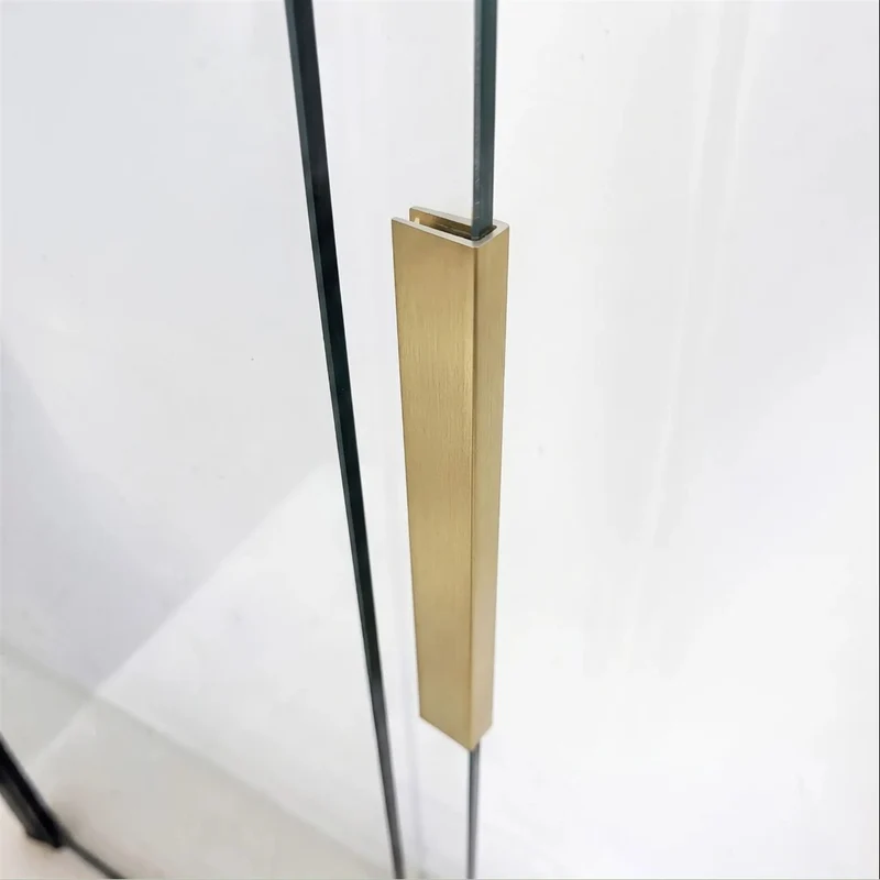 Duschwand Schiebetür Dario – Gold Matt 98,7 × 140 cm