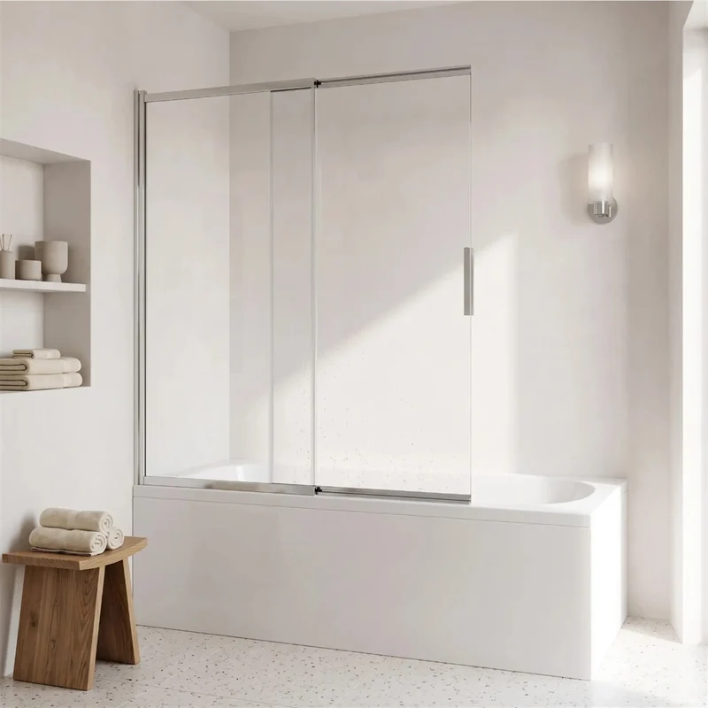 Duschwand Schiebetür Dario – Chrom 120 × 140 cm