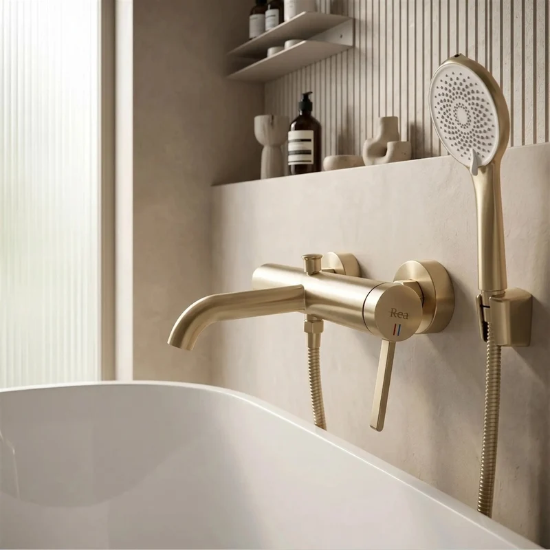 Badewannenarmatur Rivo Gold Matt