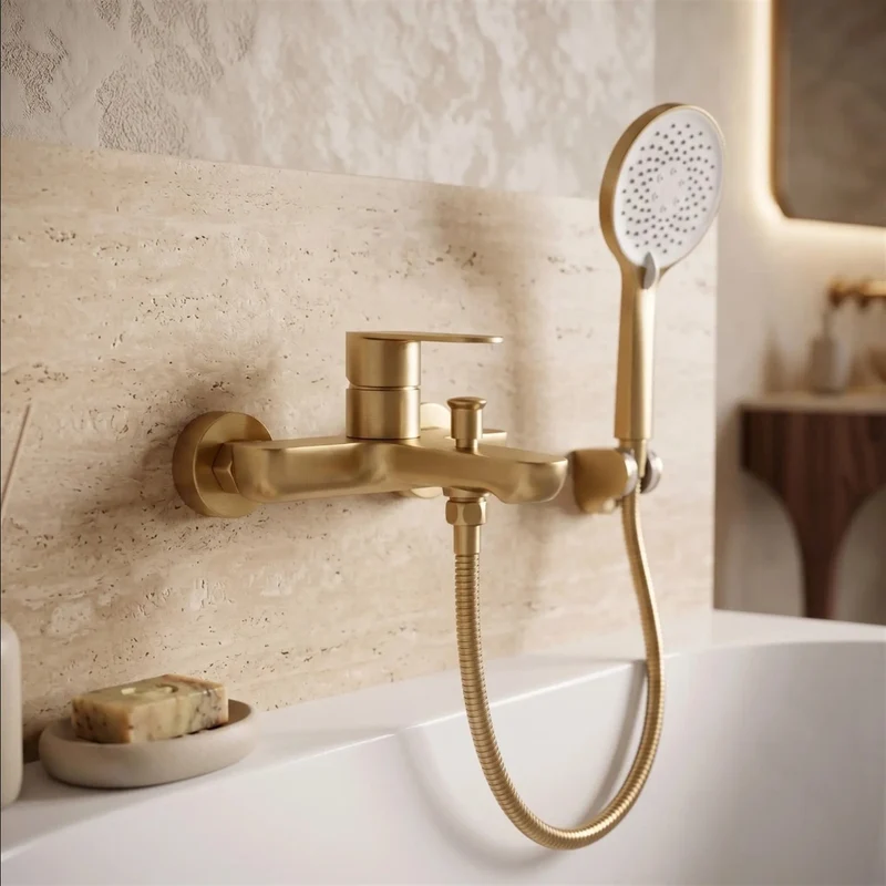 Wannenarmatur Logan – Gold Matt