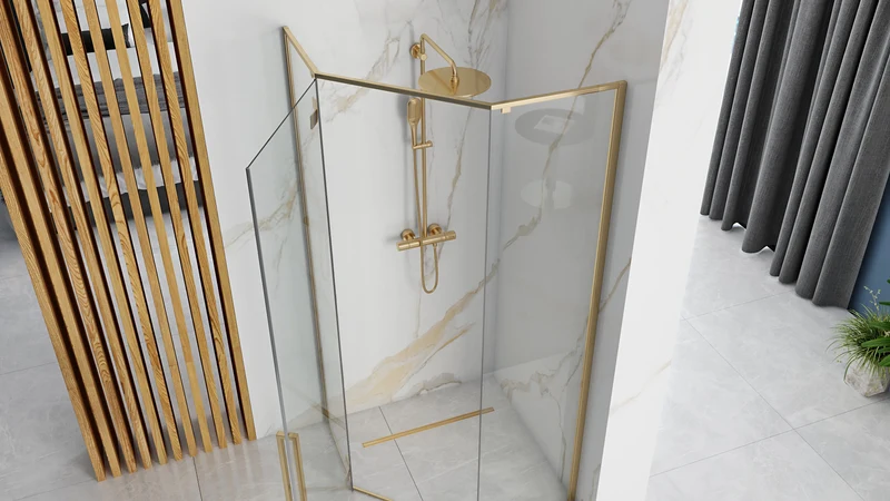 Duschkabine Diamond Gold 100x100cm