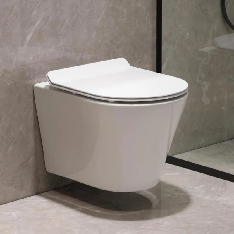 HOROW UG08R Wand-WC aus Keramik mit Soft-Close-Sitz & Nano-Beschichtung