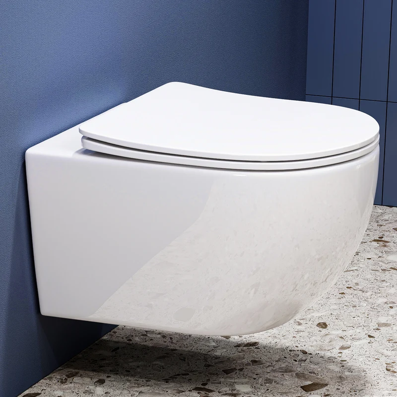 HOROW UG18R Spülrandloses Wand-WC aus Keramik mit Soft