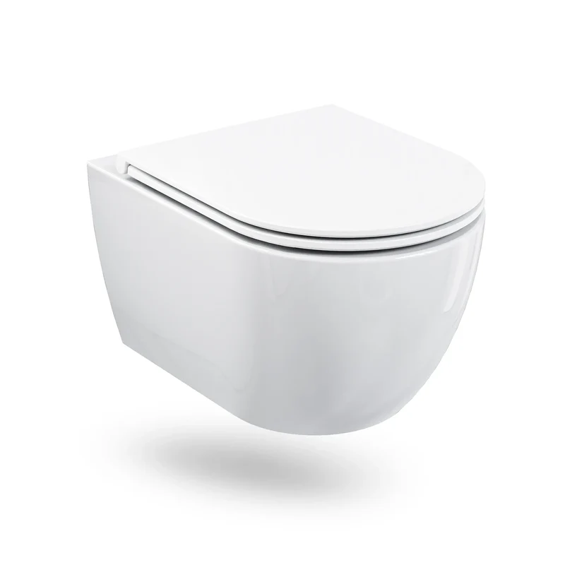 HOROW UG18R Spülrandloses Wand-WC aus Keramik mit Soft