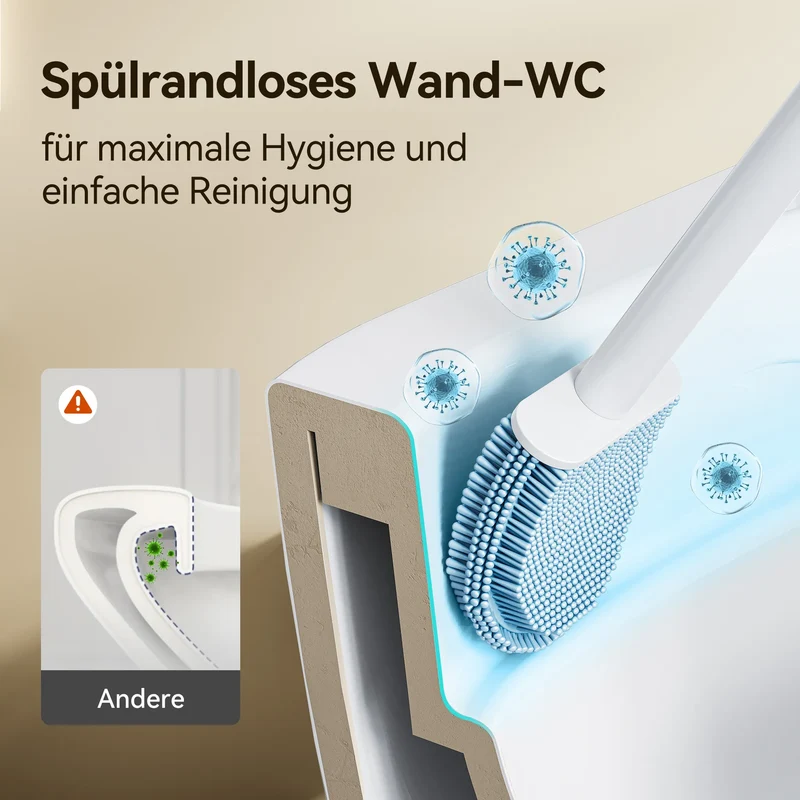 HOROW UG18R Spülrandloses Wand-WC aus Keramik mit Soft