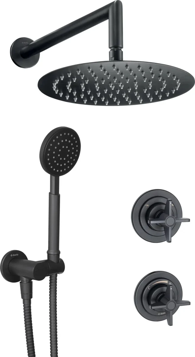 DEANTE Temisto Unterputz-Duschset mit Handbrause // Nero // NAC-N9QT