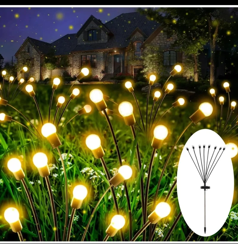 Solar Glühwürmchen Solar Lampen 4er Set