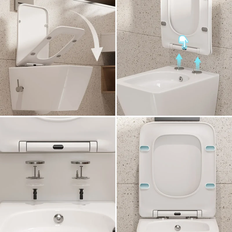 HOROW HB-L02U Wand Dusch-WC spülrandlos