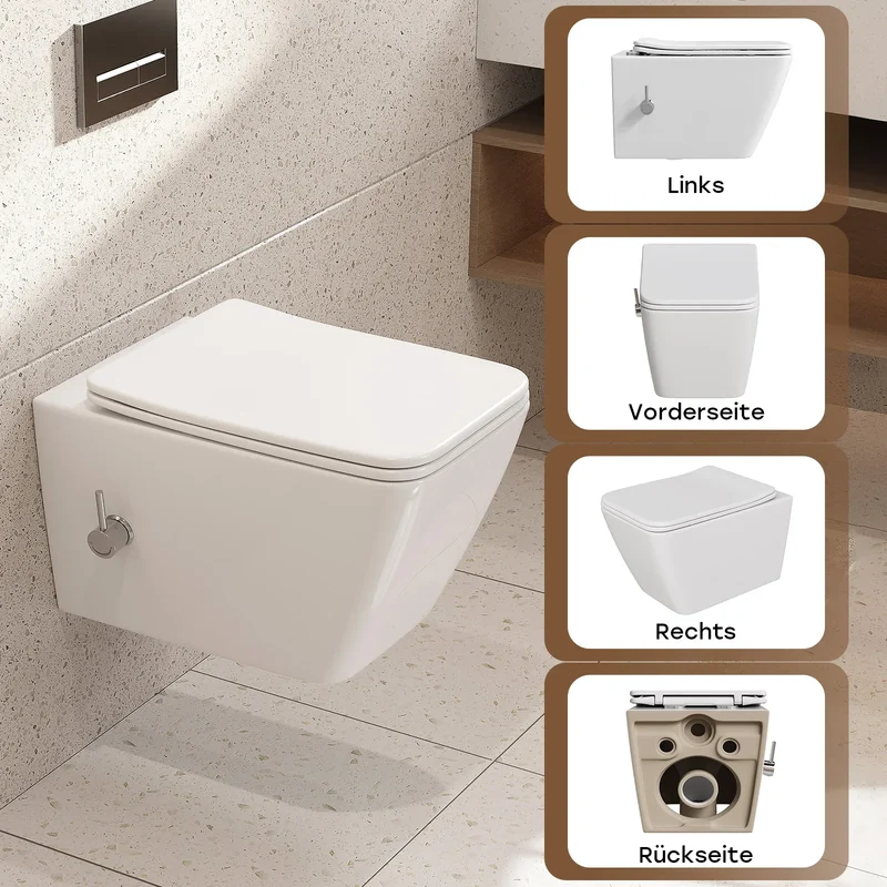HOROW HB-L02U Wand Dusch-WC spülrandlos