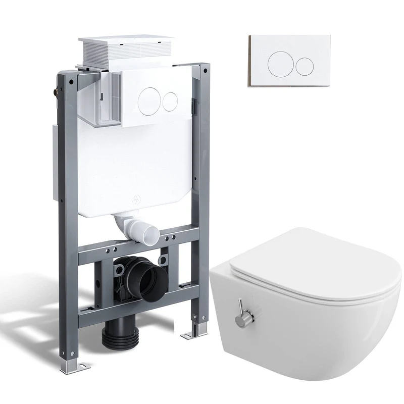 HOROW UWT04L Vorwandelement WC,Unterputz Spülkasten Toilette WC 82×50×14 cm