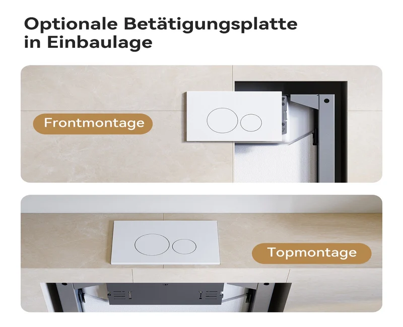 HOROW UWT04L Vorwandelement WC,Unterputz Spülkasten Toilette WC 82×50×14 cm