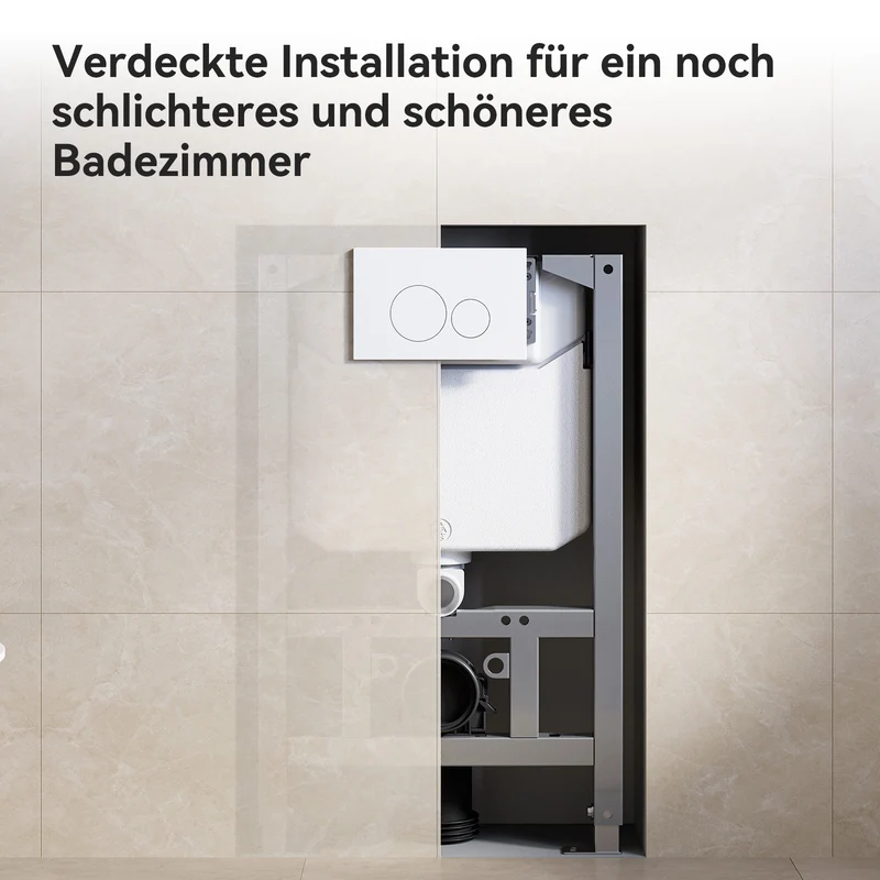 HOROW UWT04L Vorwandelement WC,Unterputz Spülkasten Toilette WC 82×50×14 cm