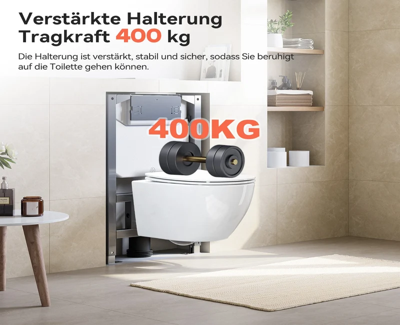 HOROW UWT04L Vorwandelement WC,Unterputz Spülkasten Toilette WC 82×50×14 cm