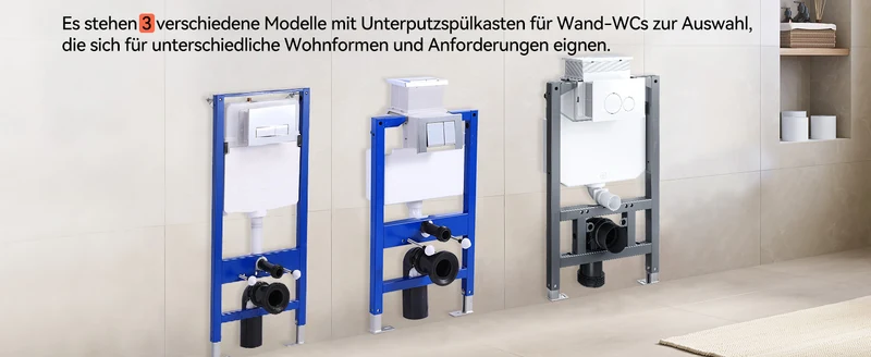HOROW UWT04L Vorwandelement WC,Unterputz Spülkasten Toilette WC 82×50×14 cm