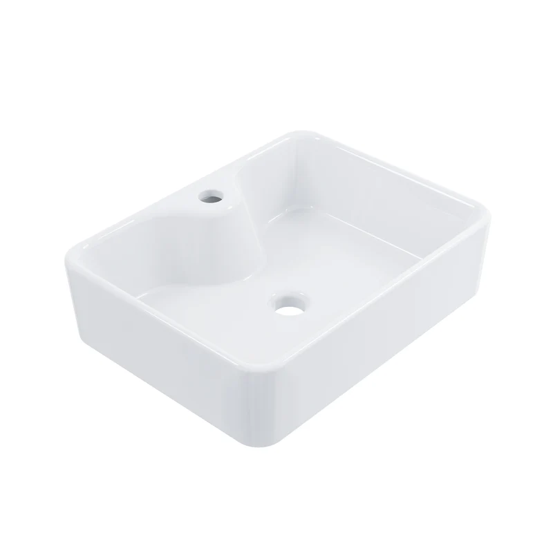 HOROW F10A-S4837 Aufsatzwaschbecken Rechteckig 48x37x13 cm