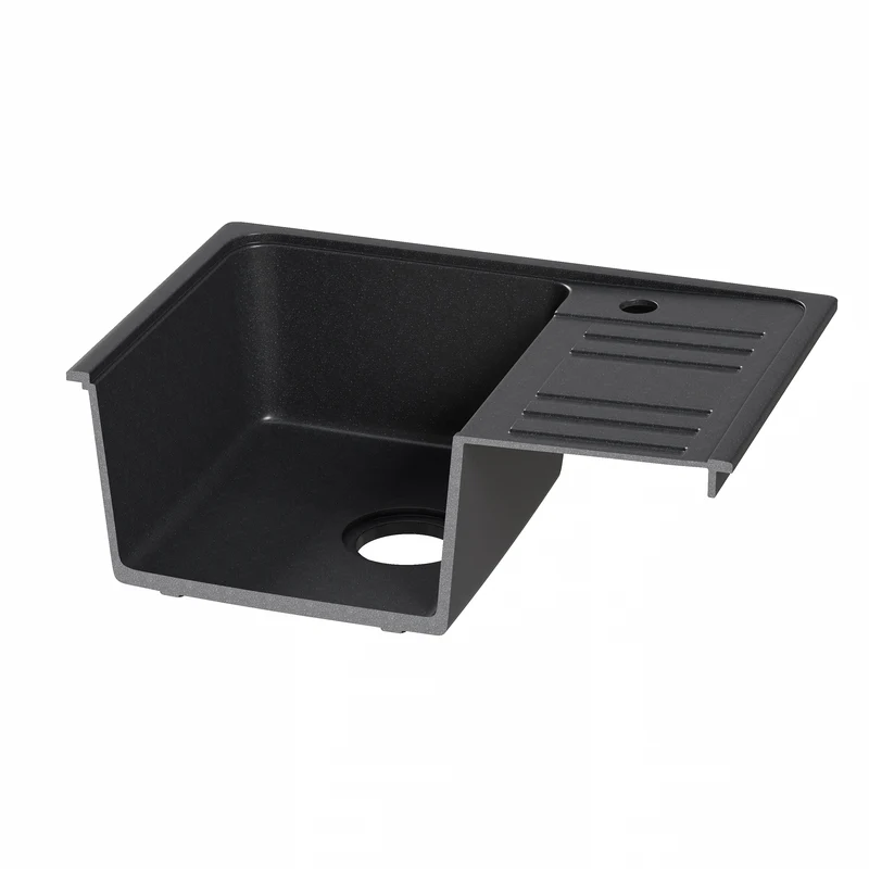 HOROW A09S-S5745B Granitspüle Schwarz 57×45 cm
