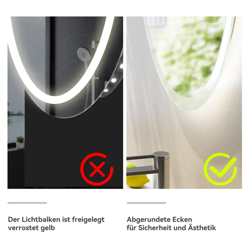 HOROW M80R LED Spiegel Rund 80 cm