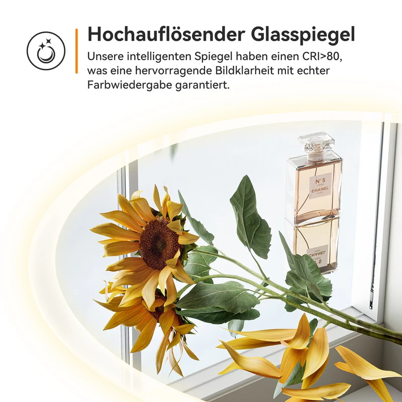 HOROW M80R LED Spiegel Rund 80 cm