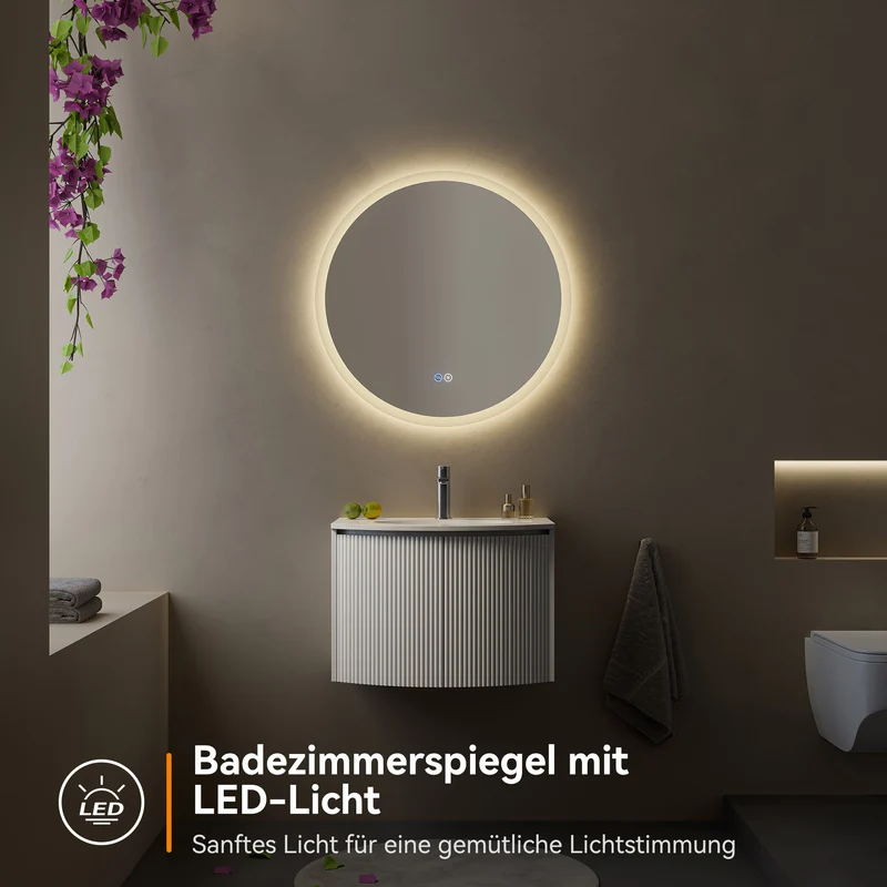 HOROW M80R LED Spiegel Rund 80 cm