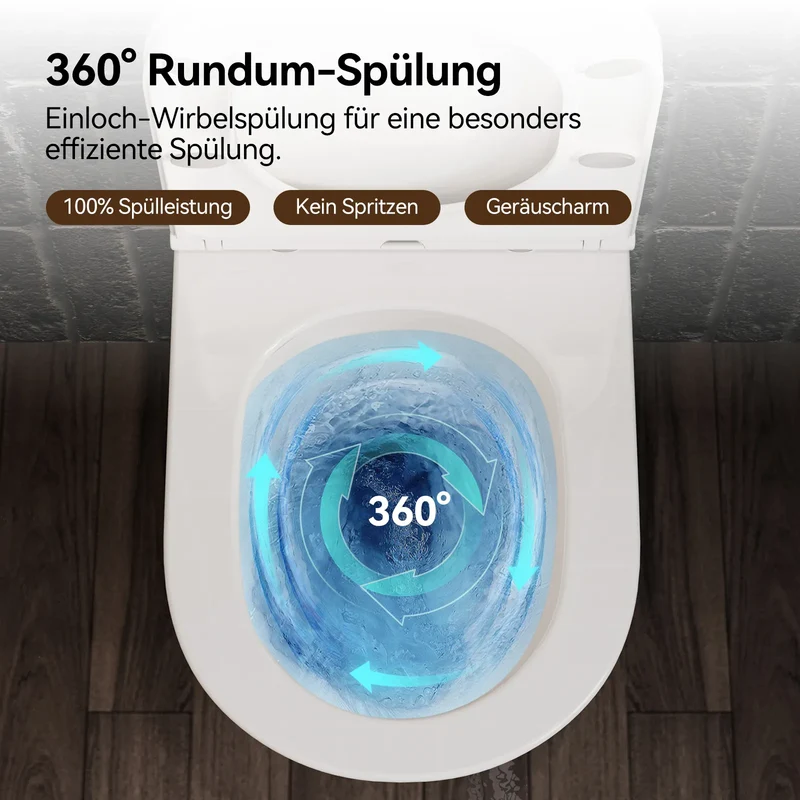 HOROW UG17R Wand-WC 53,9 cm – Weiß