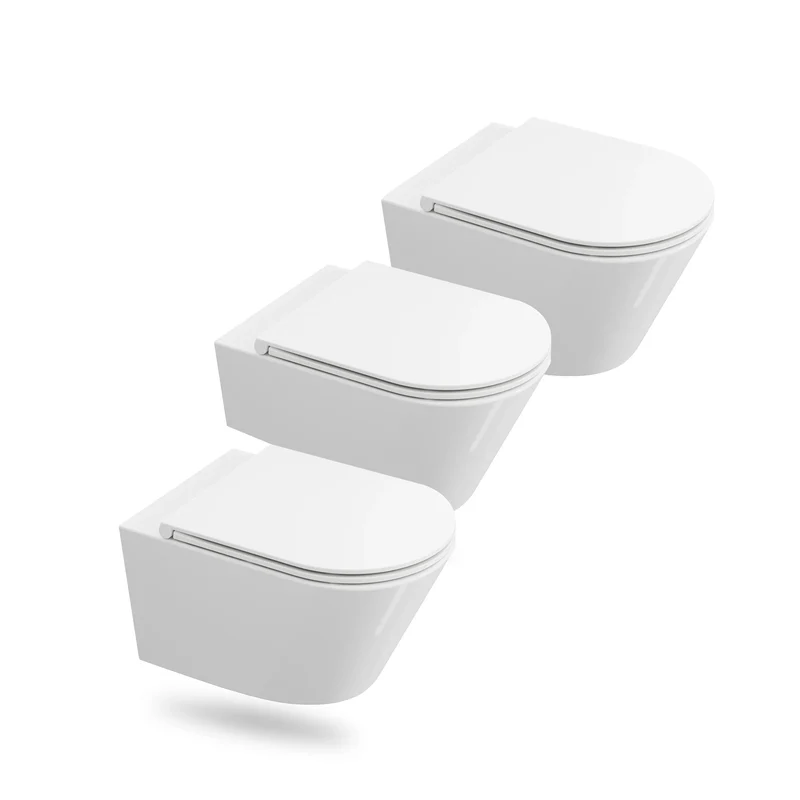 HOROW UG17R Wand-WC 53,9 cm – Weiß