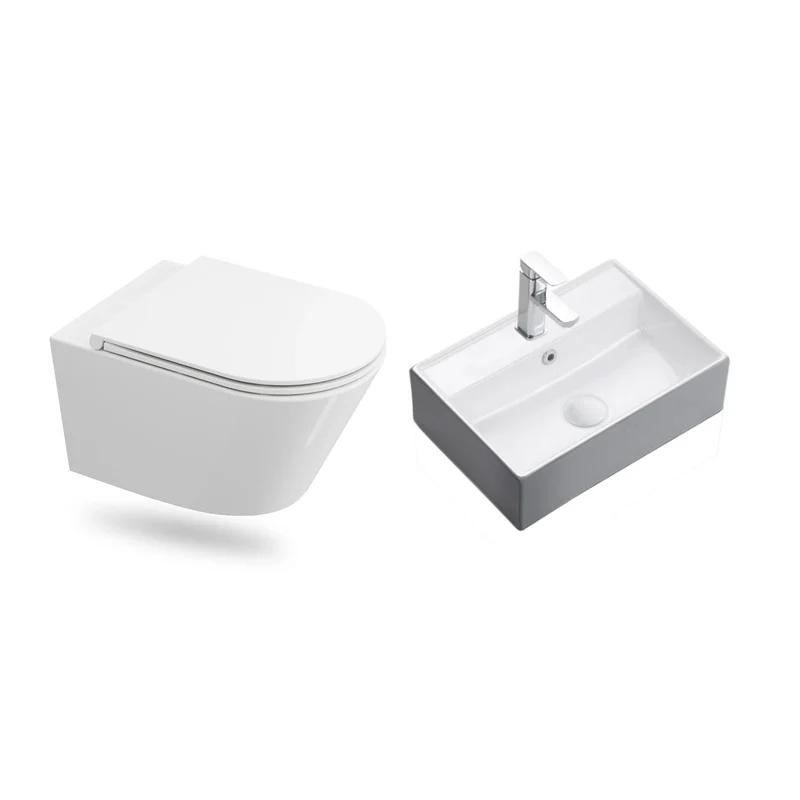 HOROW UG17R Wand-WC 53,9 cm – Weiß