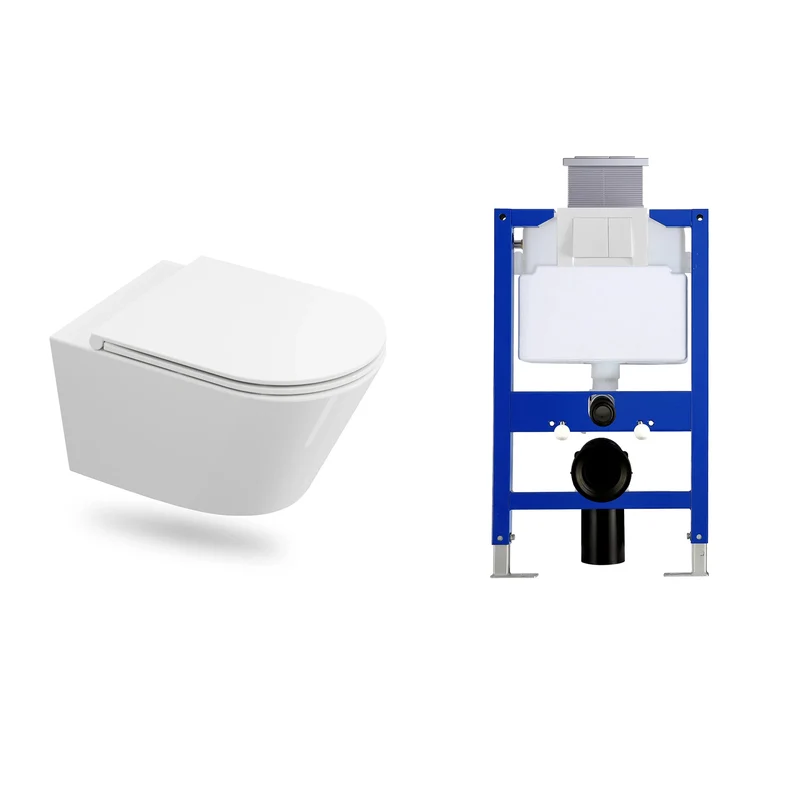 HOROW UG17R Wand-WC 53,9 cm – Weiß
