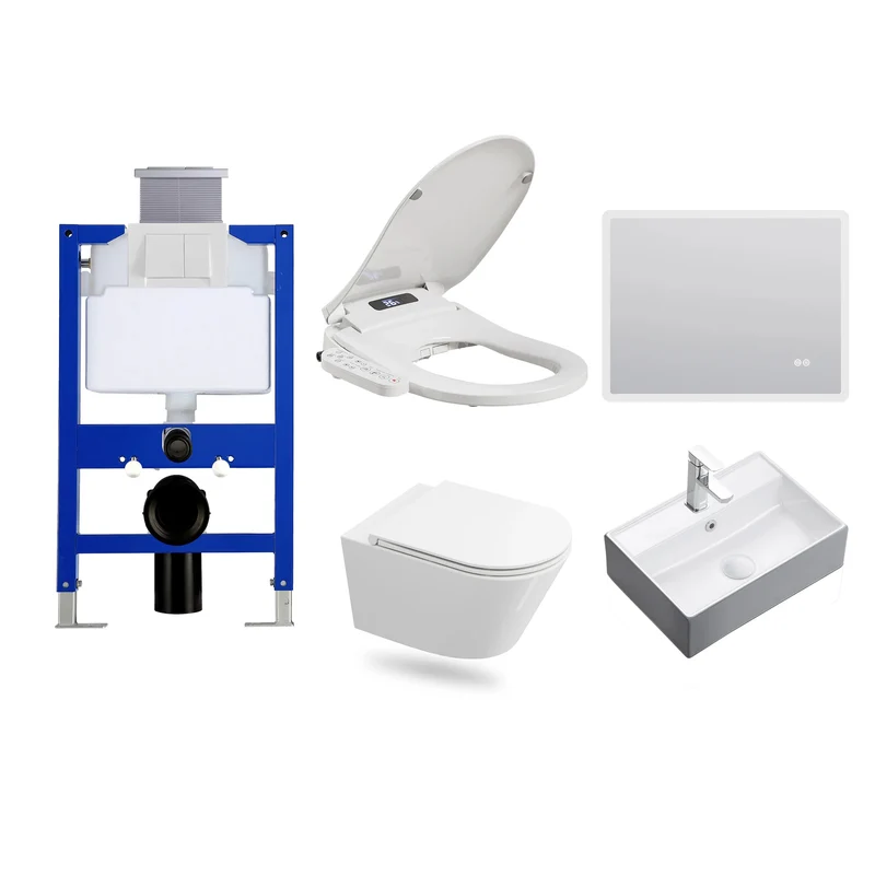 HOROW UG17R Wand-WC 53,9 cm – Weiß