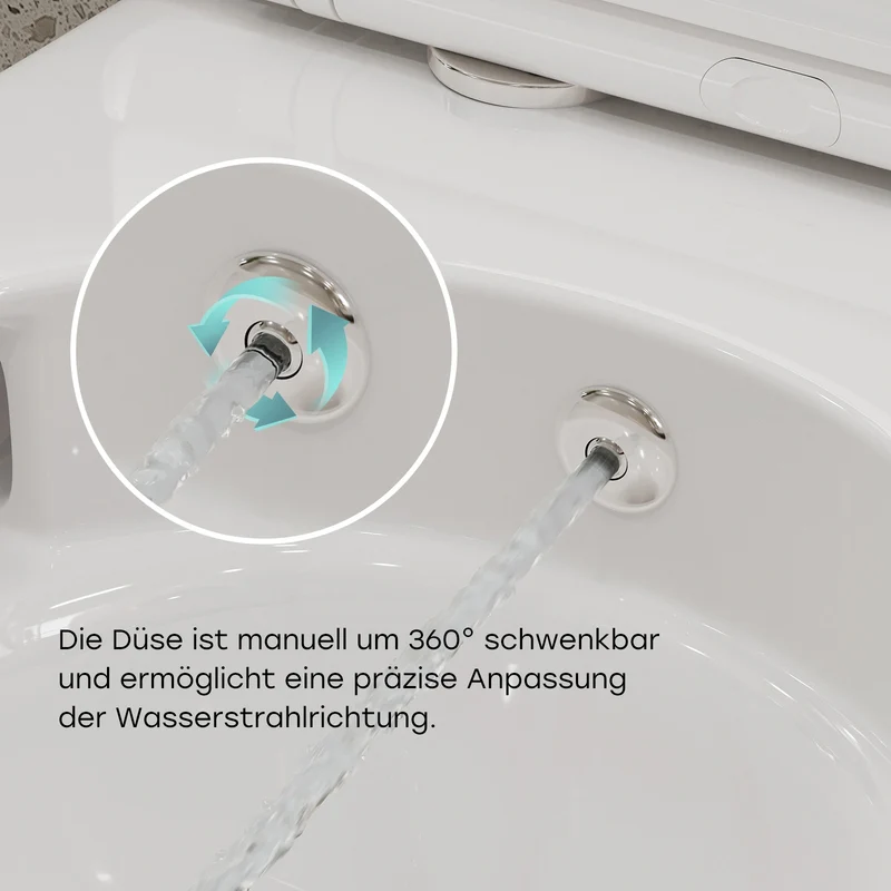 HOROW HB-L01U Wand-Dusch-WC, spülrandlos & wandhängend