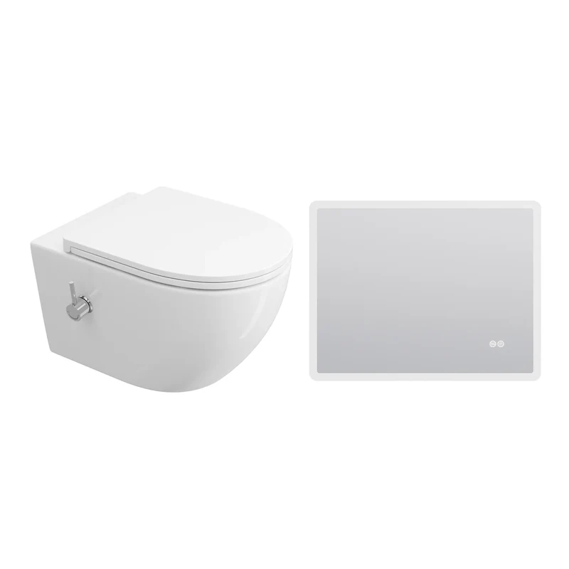 HOROW HB-L01U Wand-Dusch-WC, spülrandlos & wandhängend