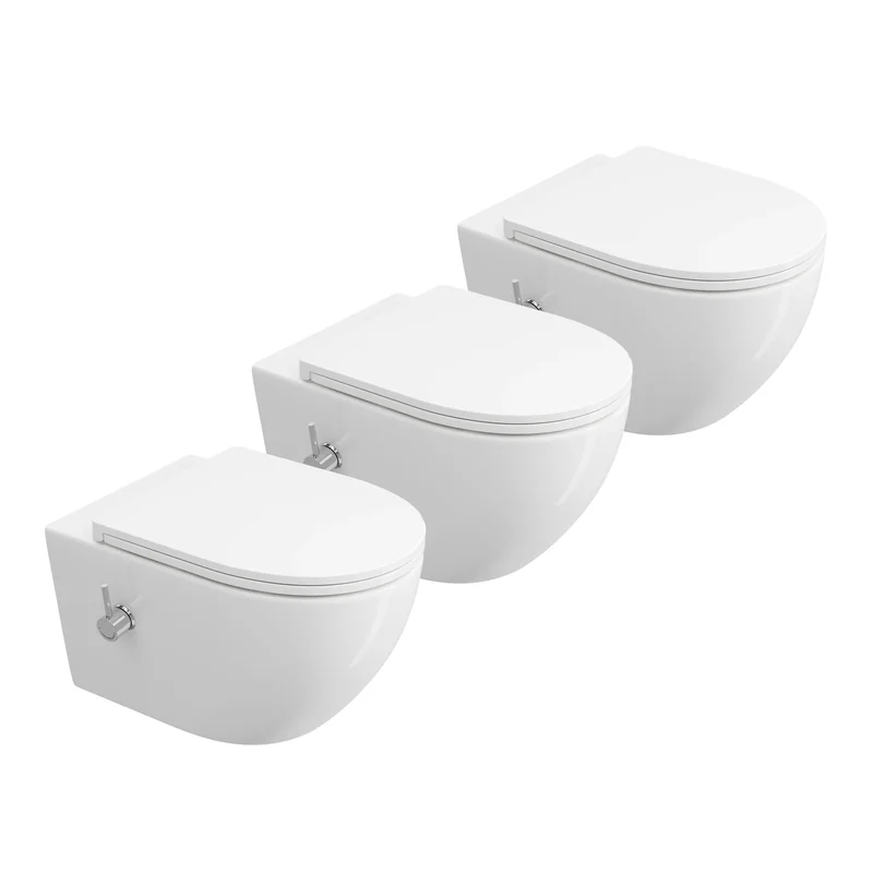 HOROW HB-L01U Wand-Dusch-WC, spülrandlos & wandhängend