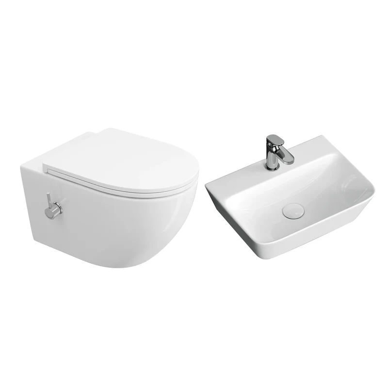 HOROW HB-L01U Wand-Dusch-WC, spülrandlos & wandhängend