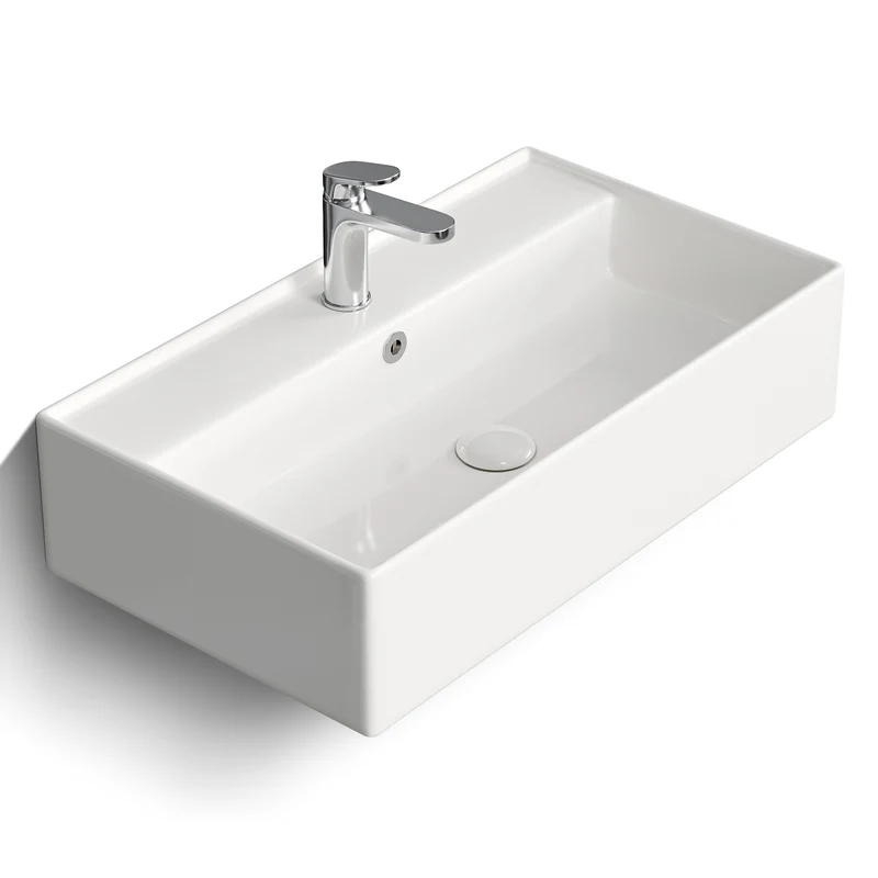 HOROW F08R-S5531W Rechteckiges Waschbecken