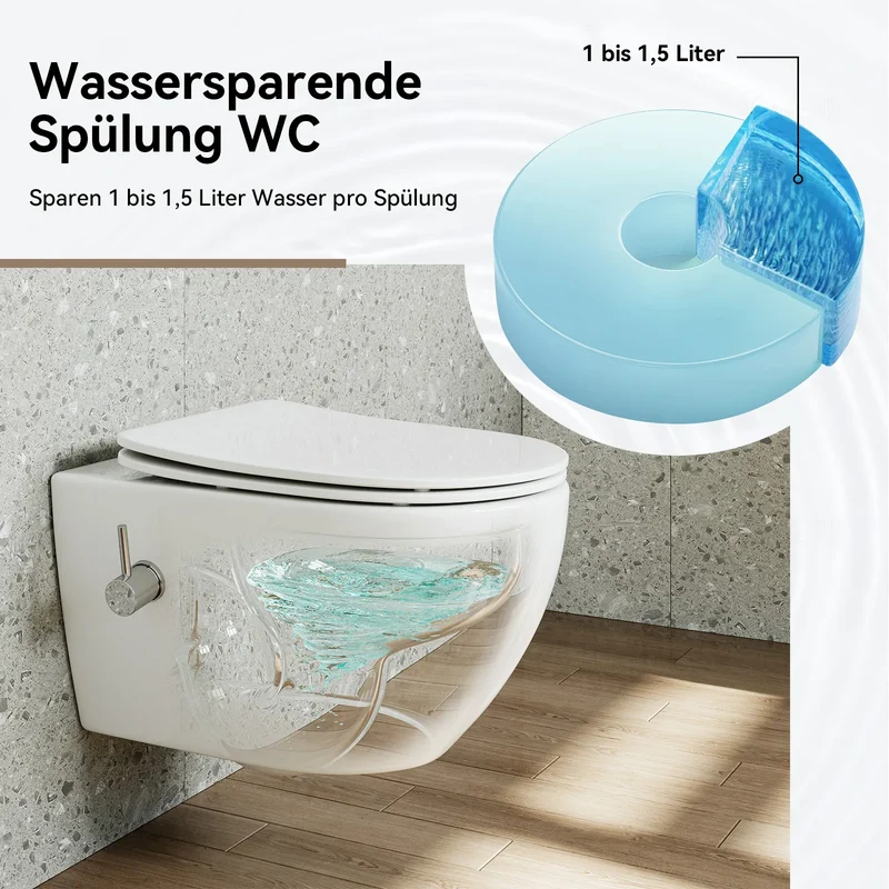 HOROW UF12R Dusch-WC 53 × 36 × 35 cm
