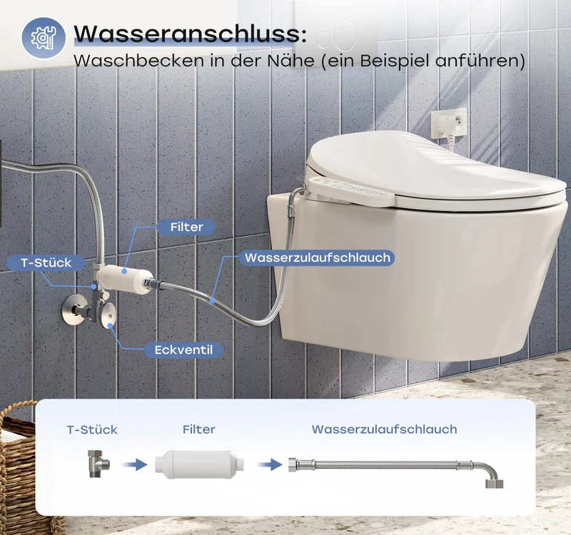 HOROW B0408 Elektrischer Dusch-WC Sitz