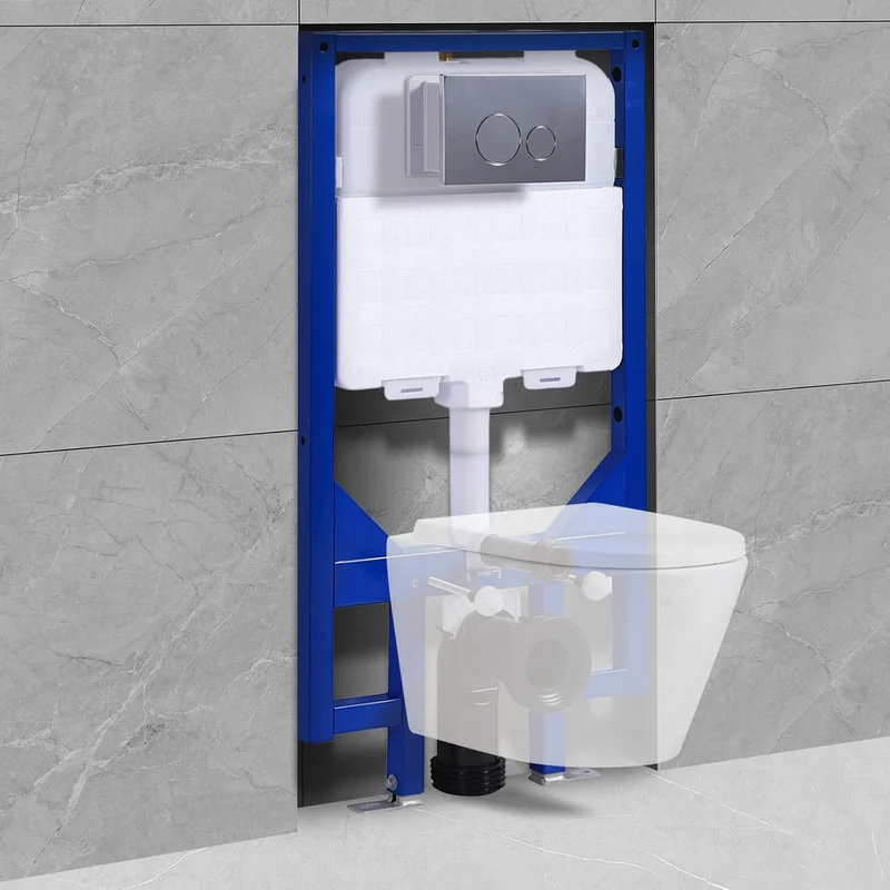 HOROW T03H WC-Vorwandelement mit HDPE-Unterputz 58 × 8 × 114 cm